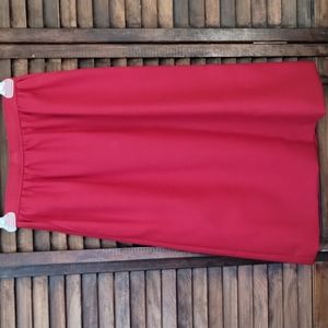 Red Pencil Skirt